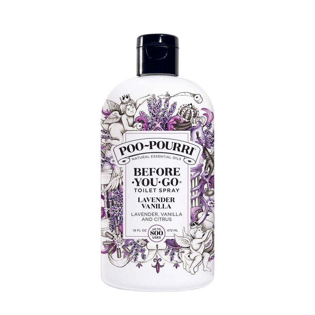 Poo~Pourri Lavender Vanilla Refill Size Bottle 16oz.