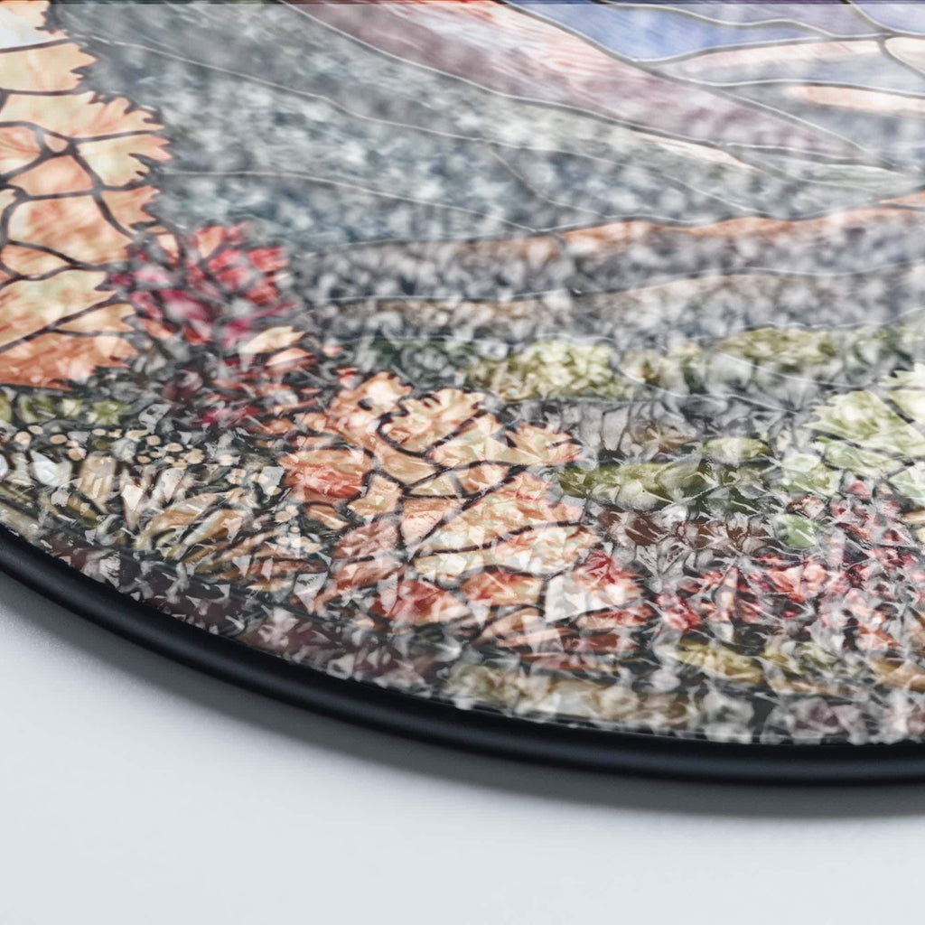 Smoky Mountains Stained Glass Suncatcher
