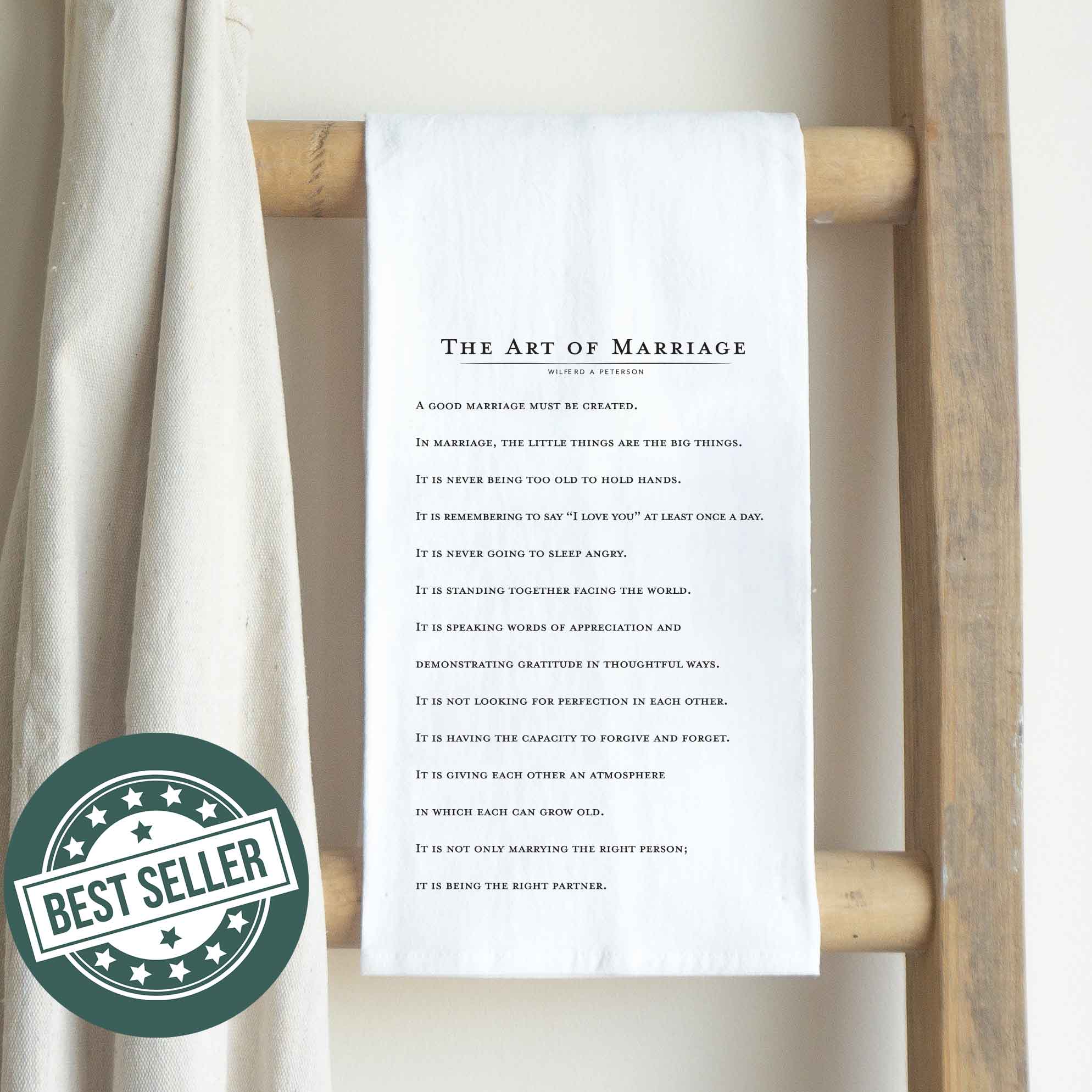 The Art of Marriage Cotton Tea Towel