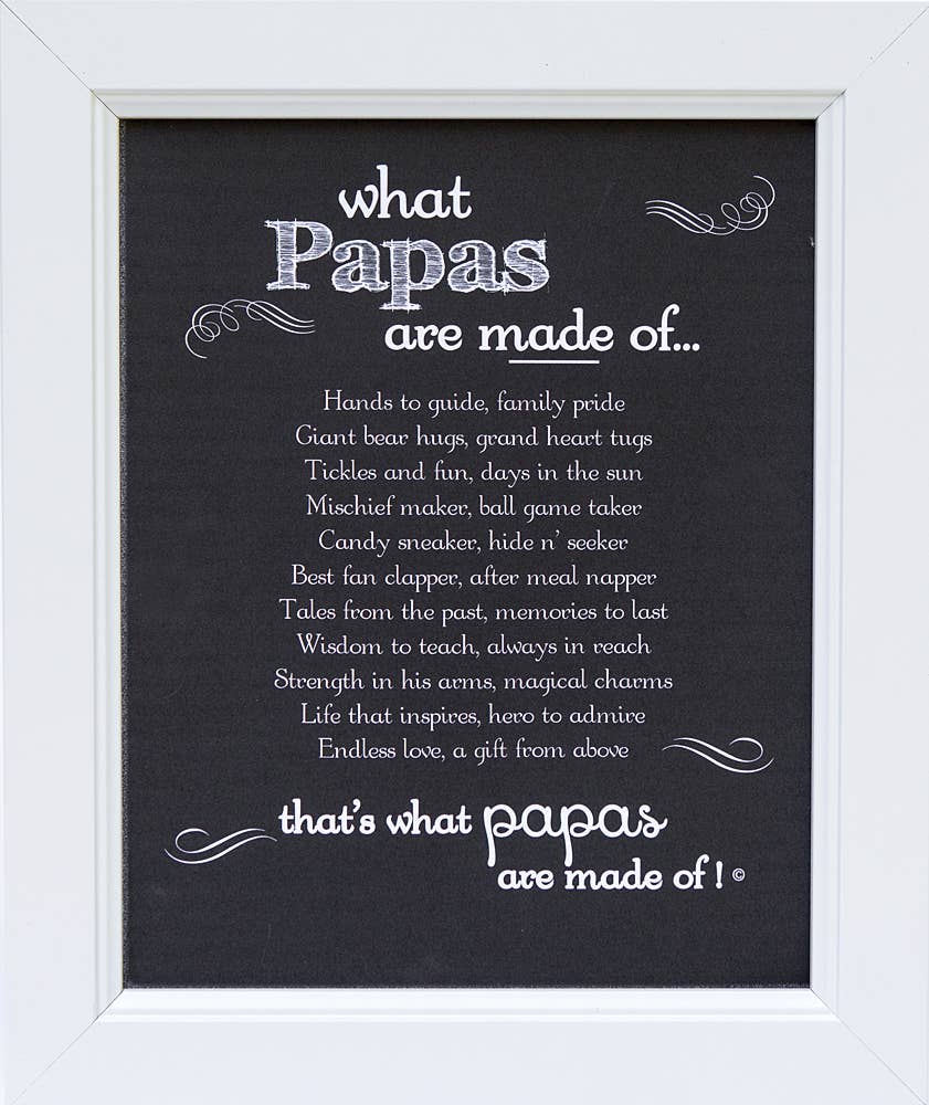 What Papas  are Made of Frame