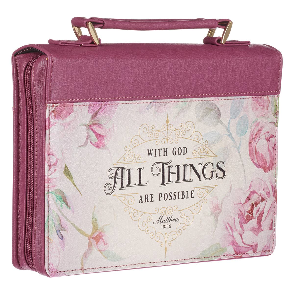 With God All Things Are Possible Bible Cover