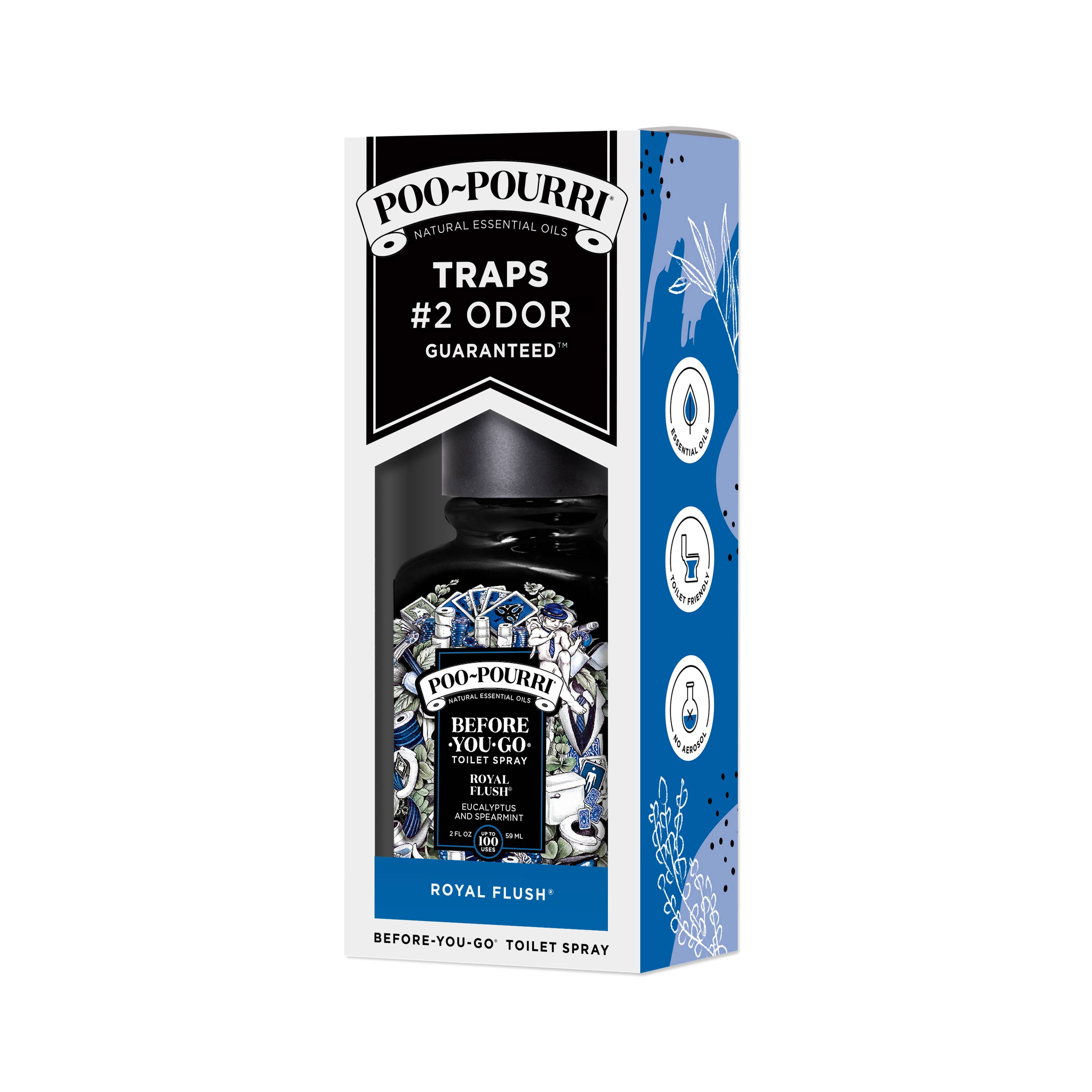 Royal Flush Toilet Spray 2oz: Eucalyptus + Spearmint