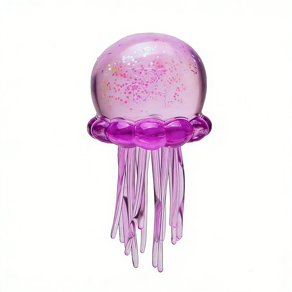Glitter Jellyfish Toy Slow Rising Stress Relief Squeeze Toy