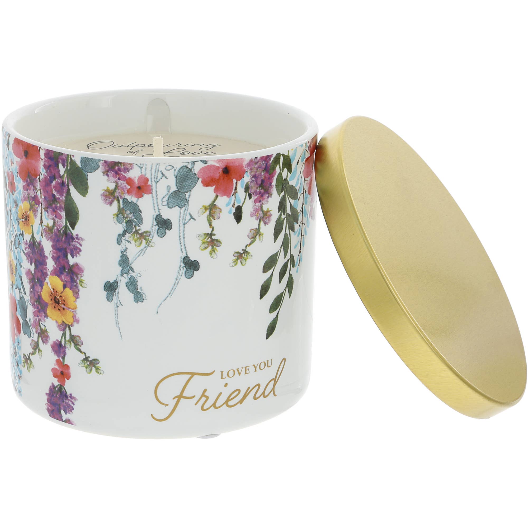 Love You Friend Candle w/Matches