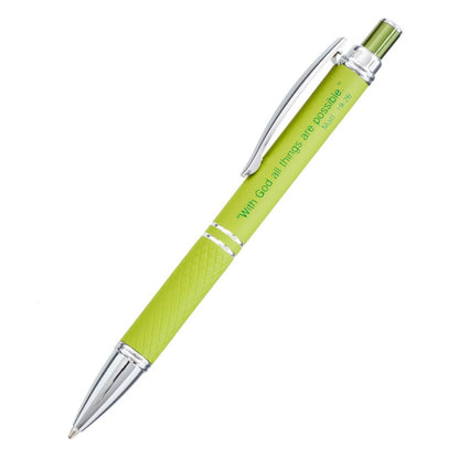 All Things Possible Green Pen in Case Matthew 19:26