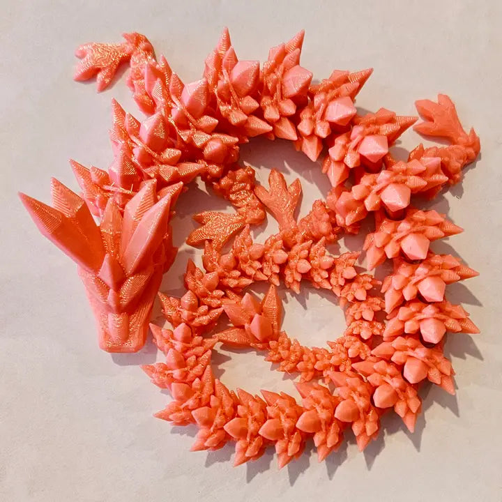 Pink Crystal Winged Dragon