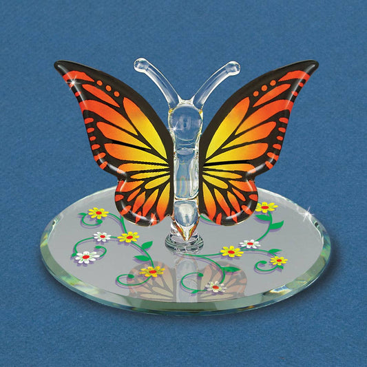 Monarch Butterfly Glass Figurine