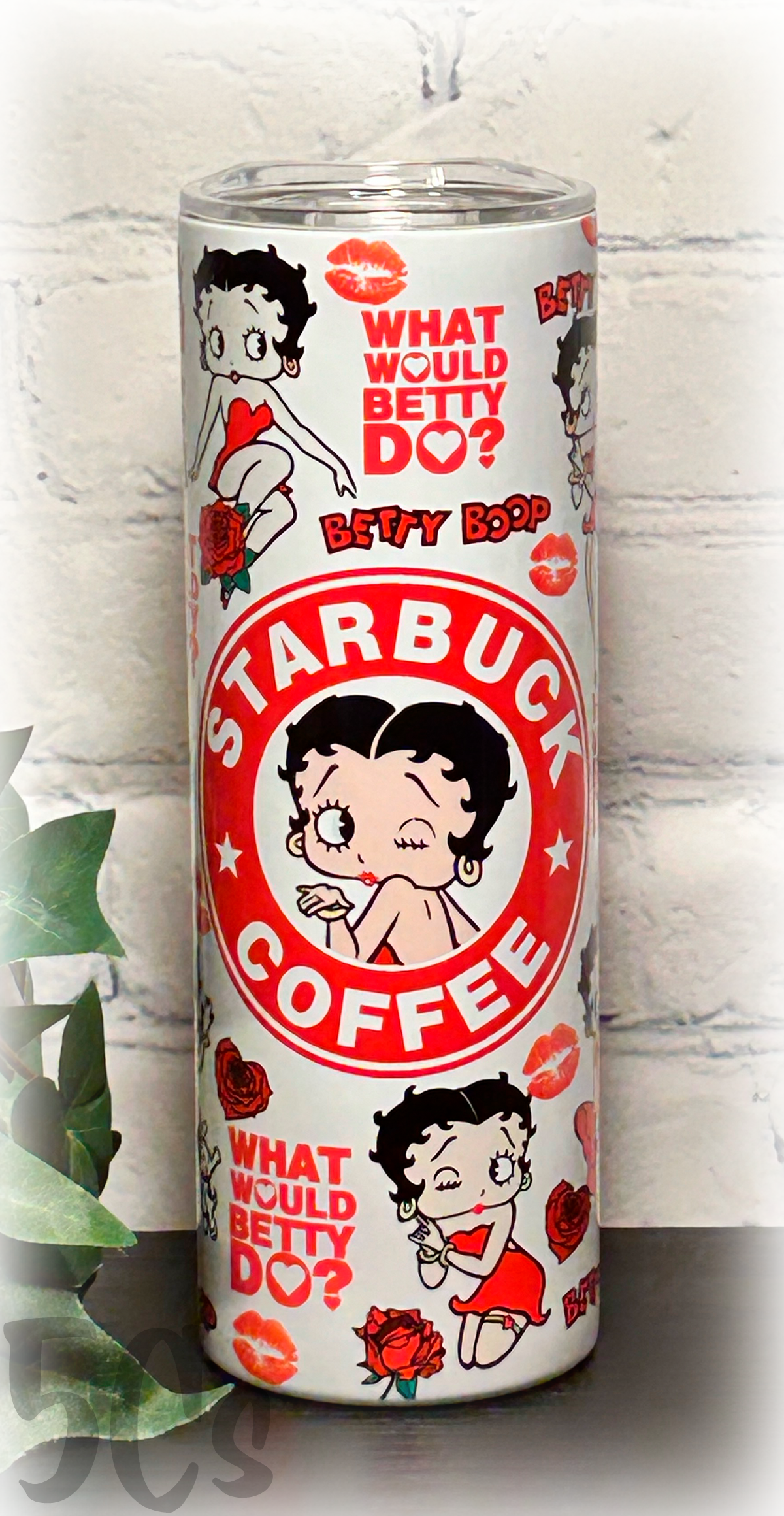 Betty Boop Starbucks 20oz Skinny Tumbler