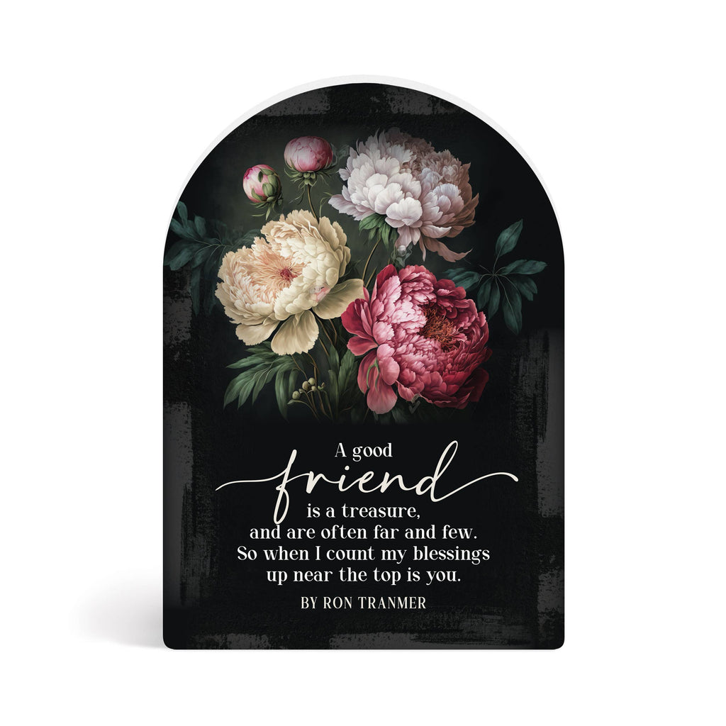 A Good Friend Is A Treasure..Wood Sign