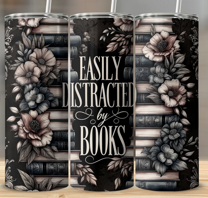 Easily Distracted by Books Tumbler