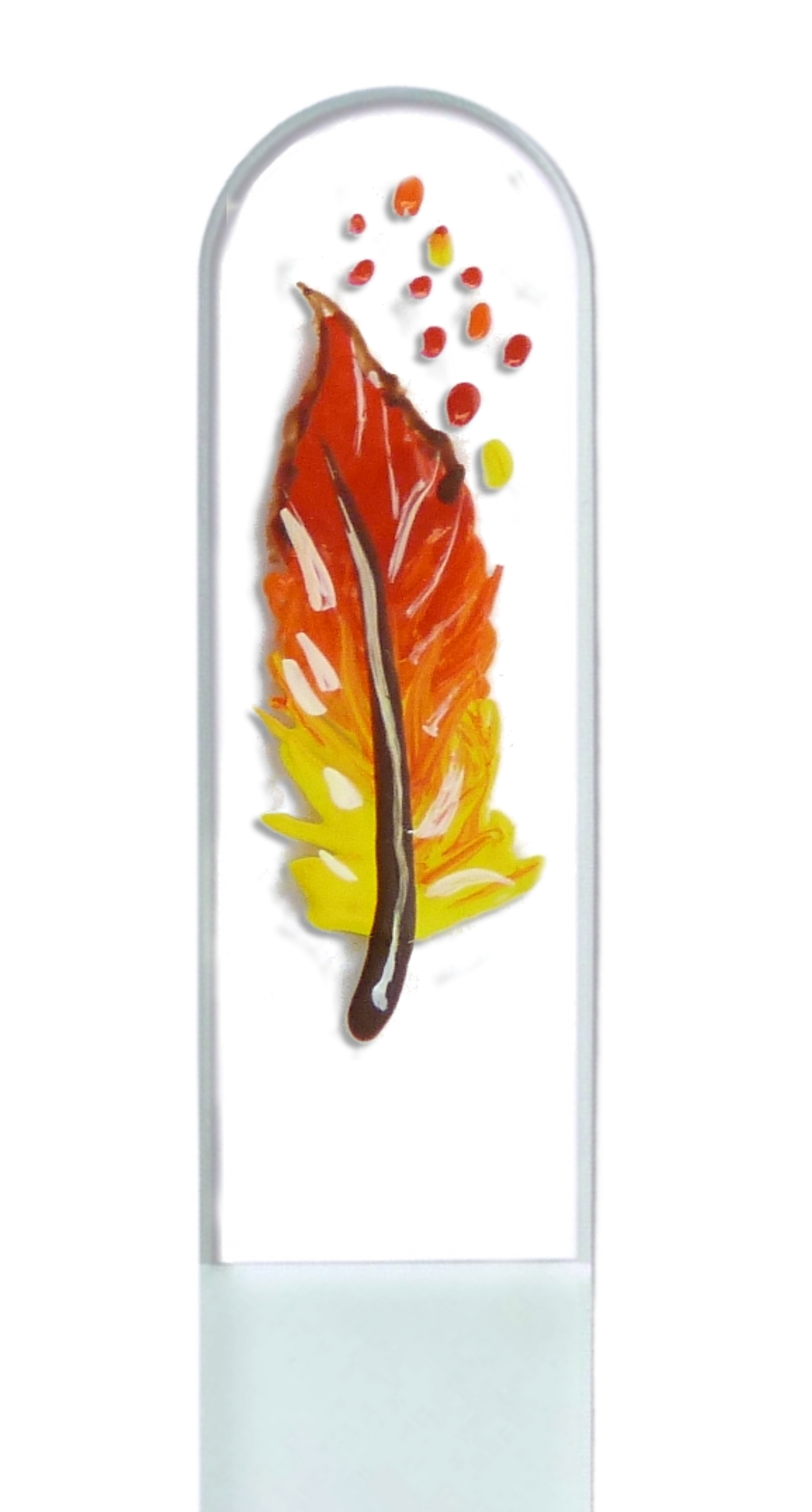 Feather Indian Bird Flight Southwest Hand Painted Nail File: Large