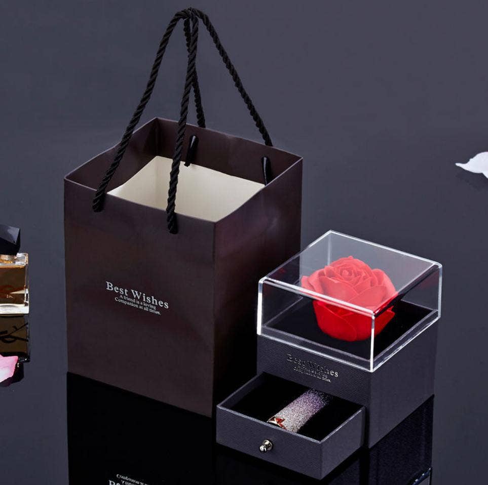 Luxury Delicate Rose/Soap Jewelry Box