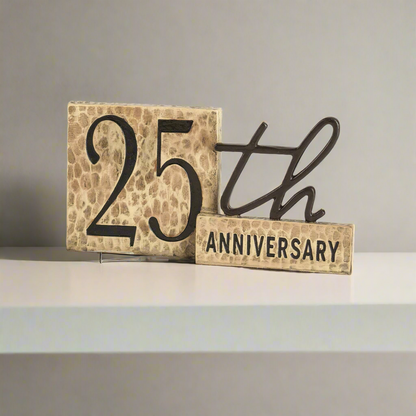 25th Anniversary Word Plaque