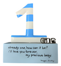 Boy's 1st Birthday Shelf Sitter or Cake Topper