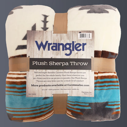 Wrangler Lone Mountain Sherpa Throw Blanket JW230