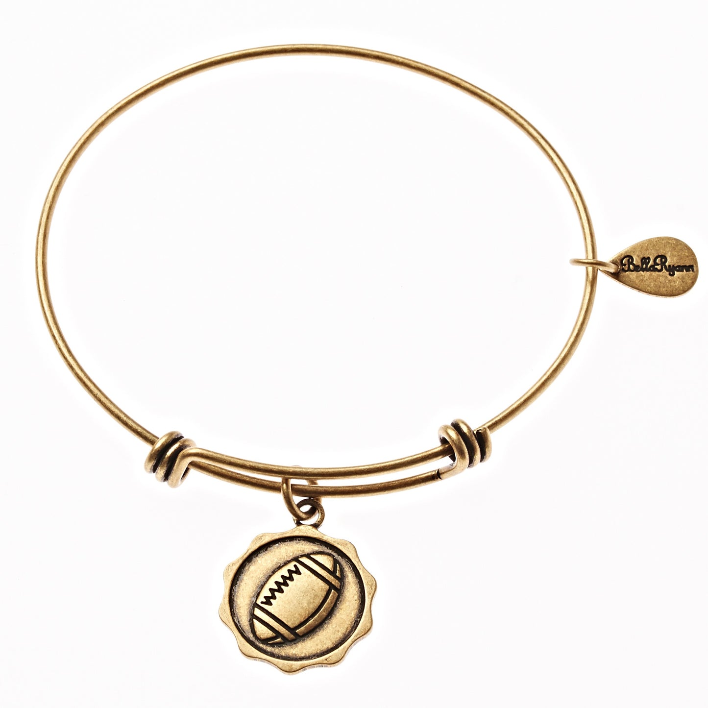 Football Expandable Bangle Charm Bracelet
