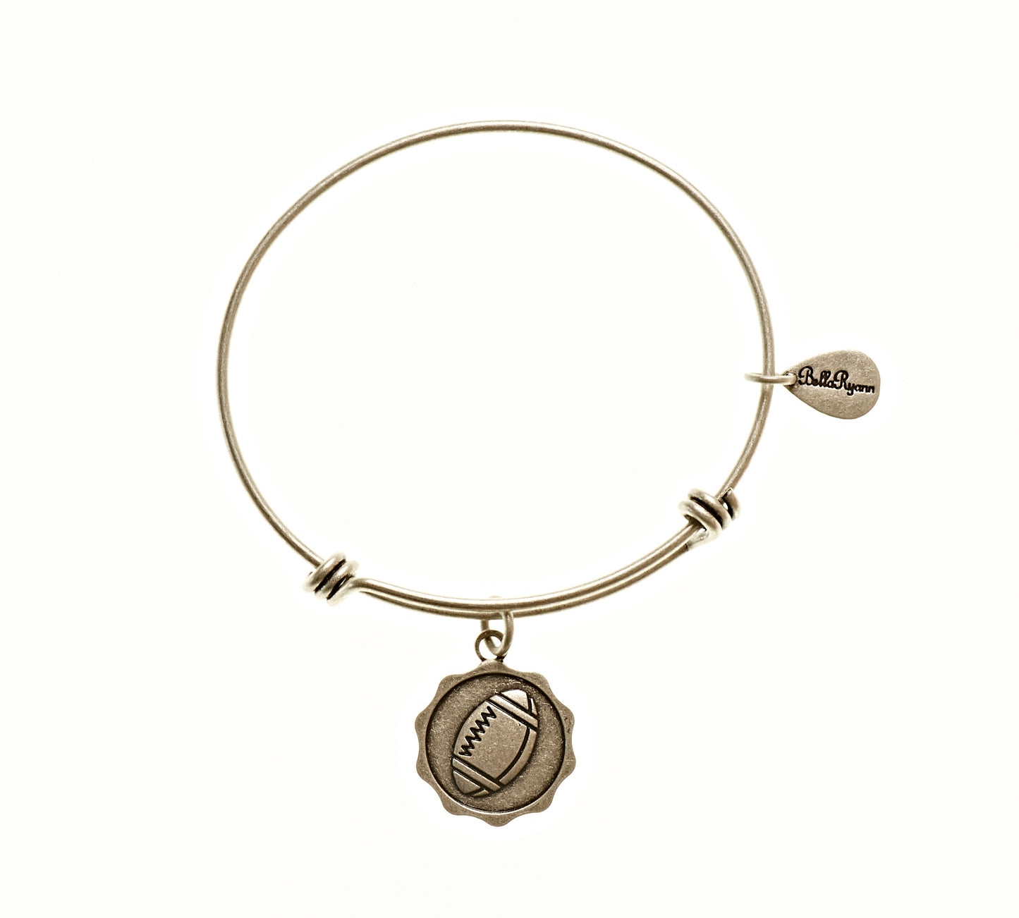 Football Expandable Bangle Charm Bracelet