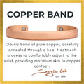 Copper Band Brushed Small Sergio Lub Bracelet