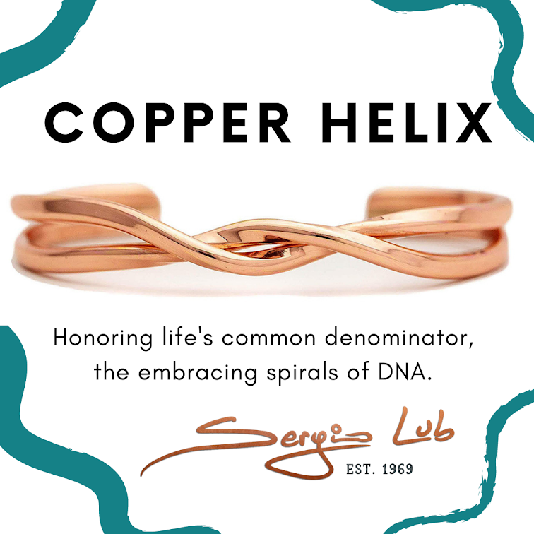 Copper Helix Medium Sergio Lub Bracelet