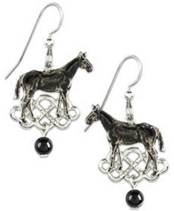 Silver Forest Black Beauty Earrings