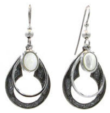 Silver Forest Silver Ornate Keyhole and Open Teardrop