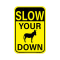 Slow Your Donkey Ass Down Sign