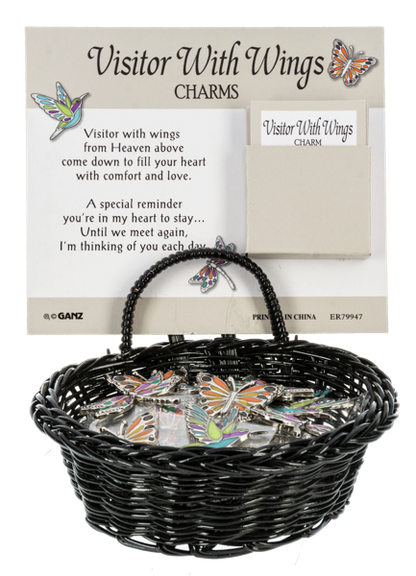 Visitor With Wings Pocket Stone/Charm