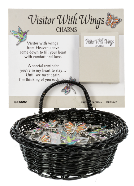 Visitor With Wings Pocket Stone/Charm