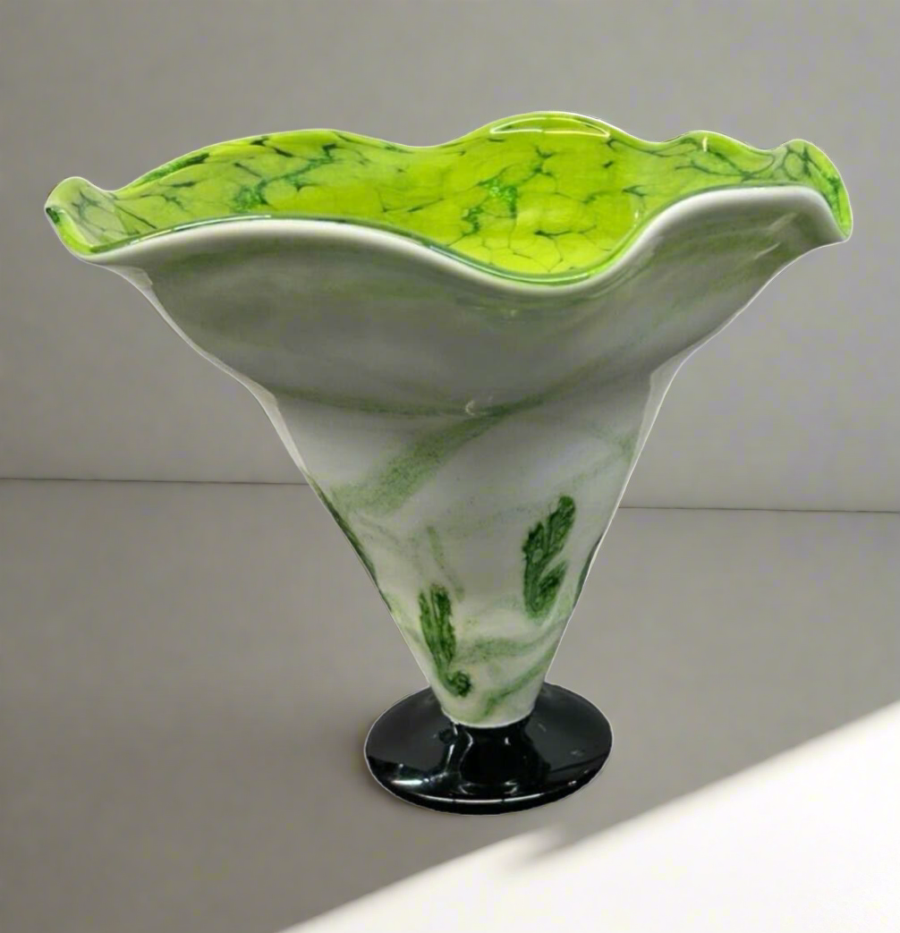 Fenton Art Glass Windblown Vase