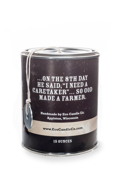 The MANdle Farmer Candle