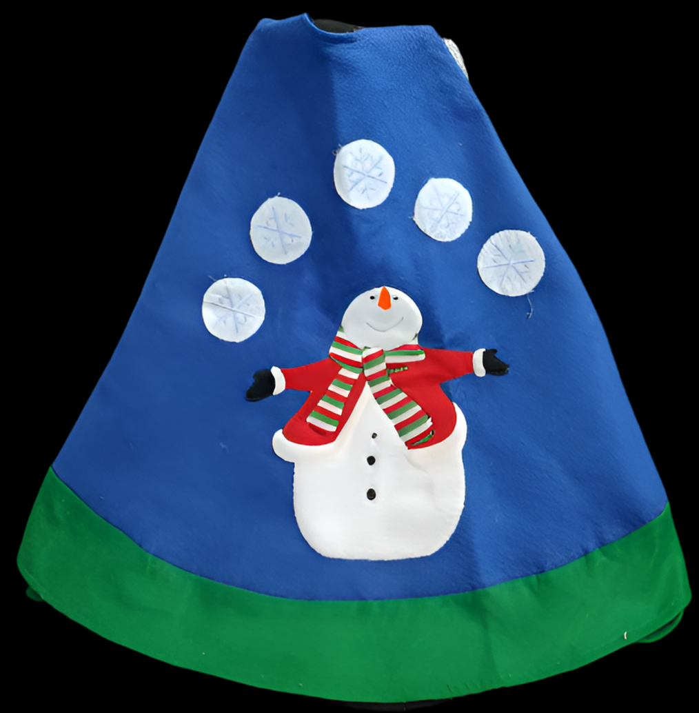 Snowman Christmas Tree Skirt