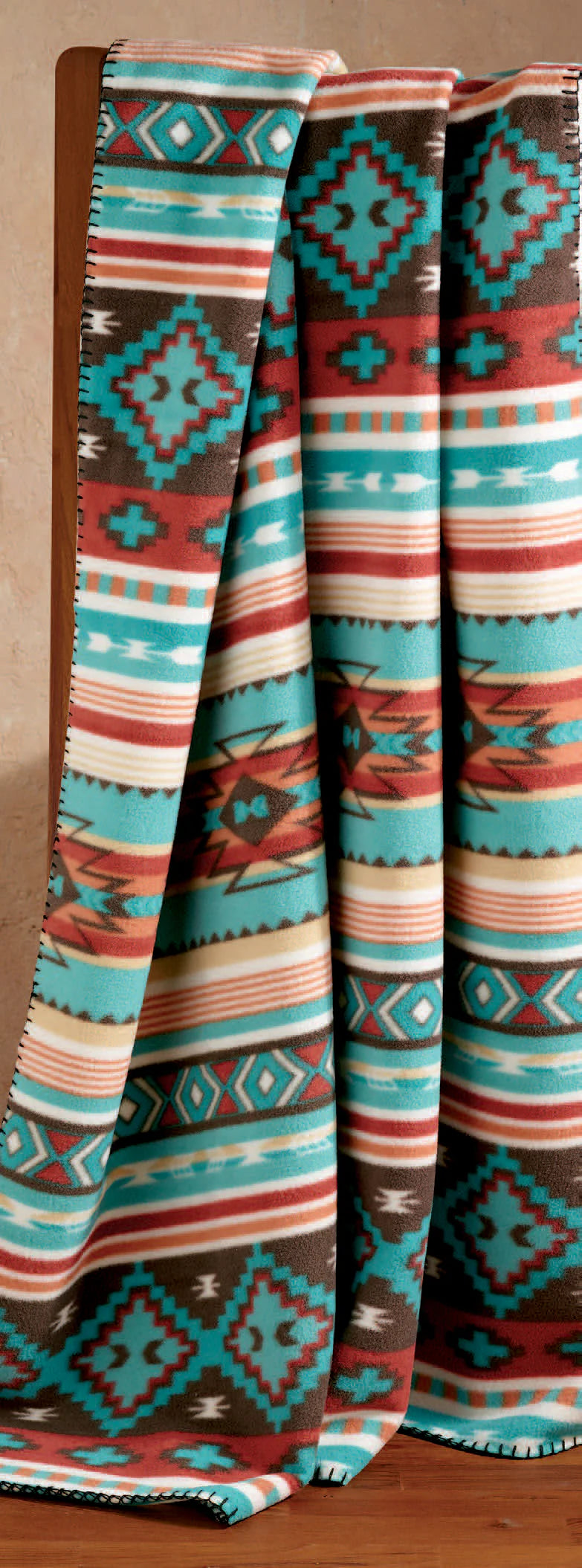 Rio Grande Stripe Fleece Throw