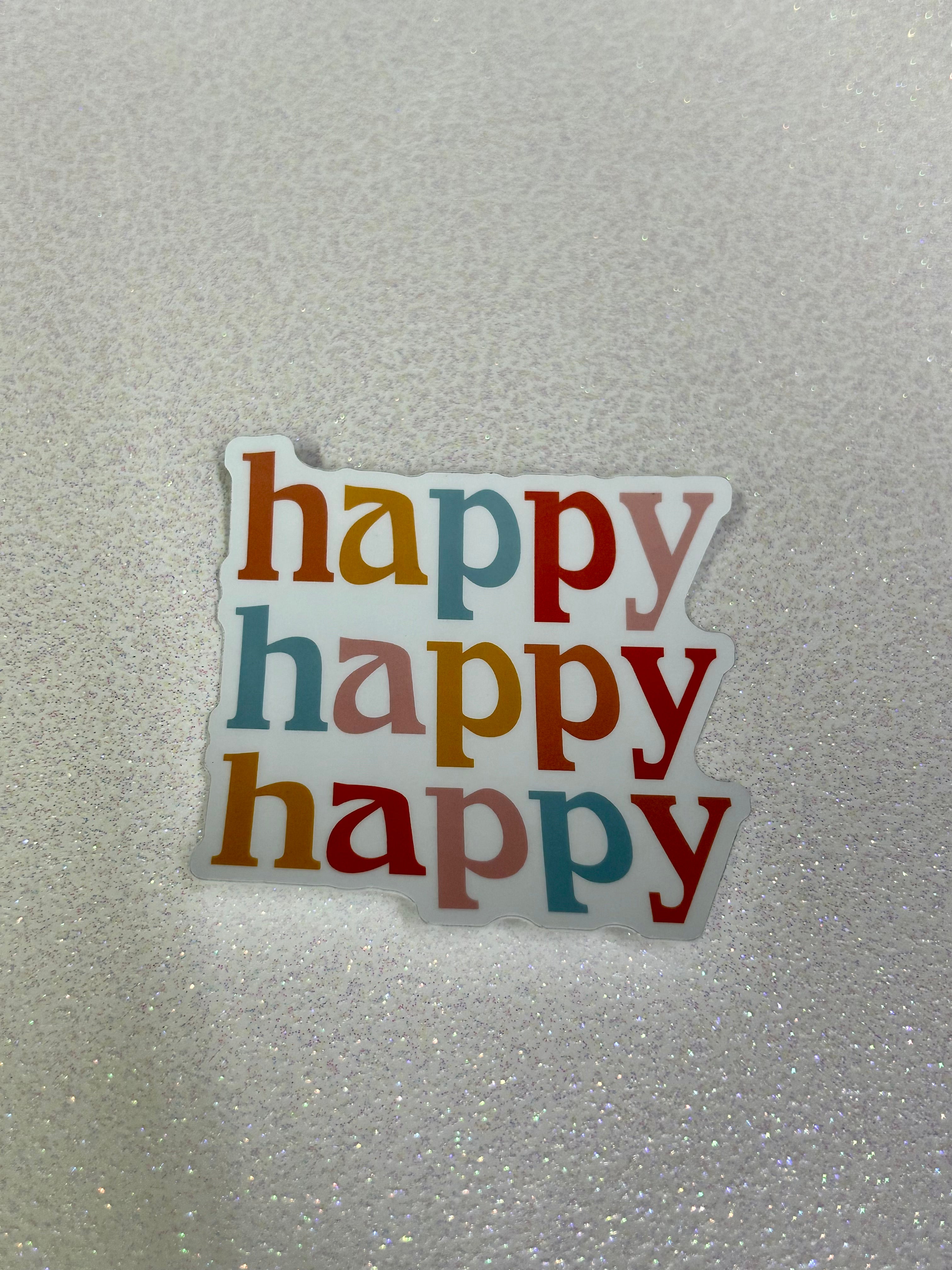 Happy Sticker