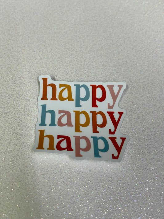 Happy Sticker