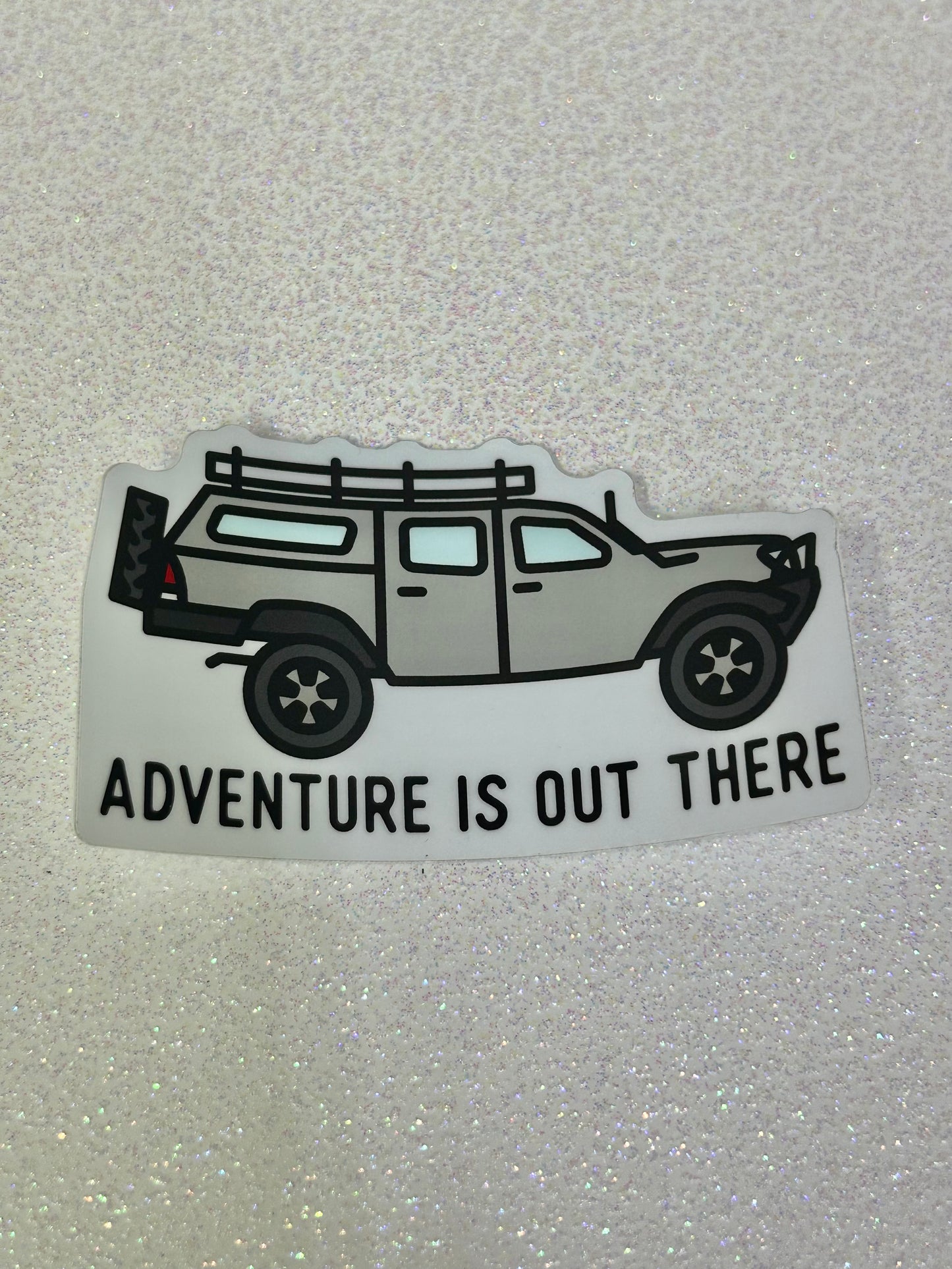 Adventure Is Out There Sticker