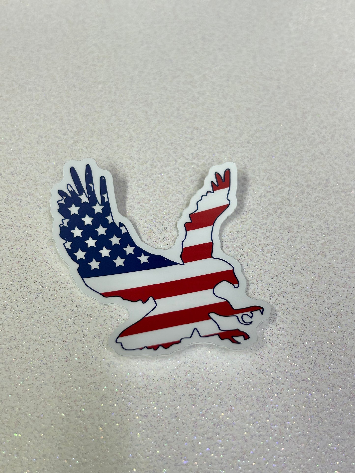 American Flag Eagle Sticker