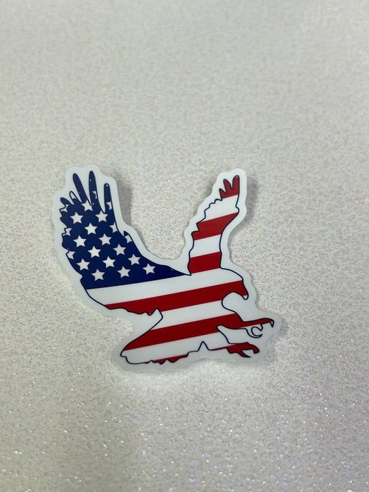 American Flag Eagle Sticker