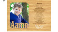 Engraved Wood Name Personality Frame/Magnet A-D