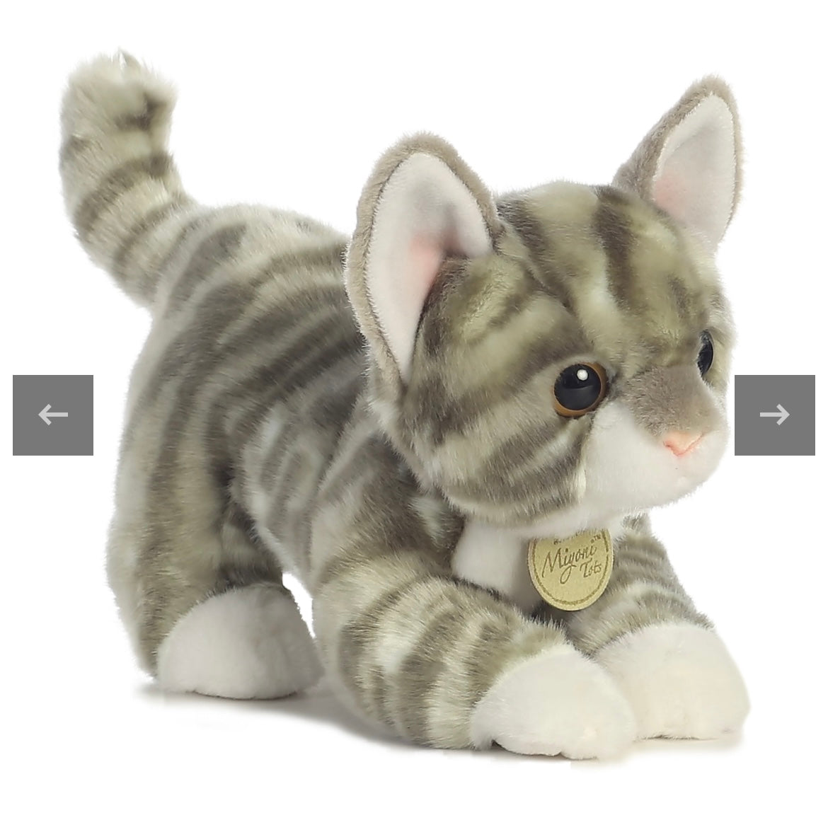 Grey Tabby Kitten Miyoni Plush