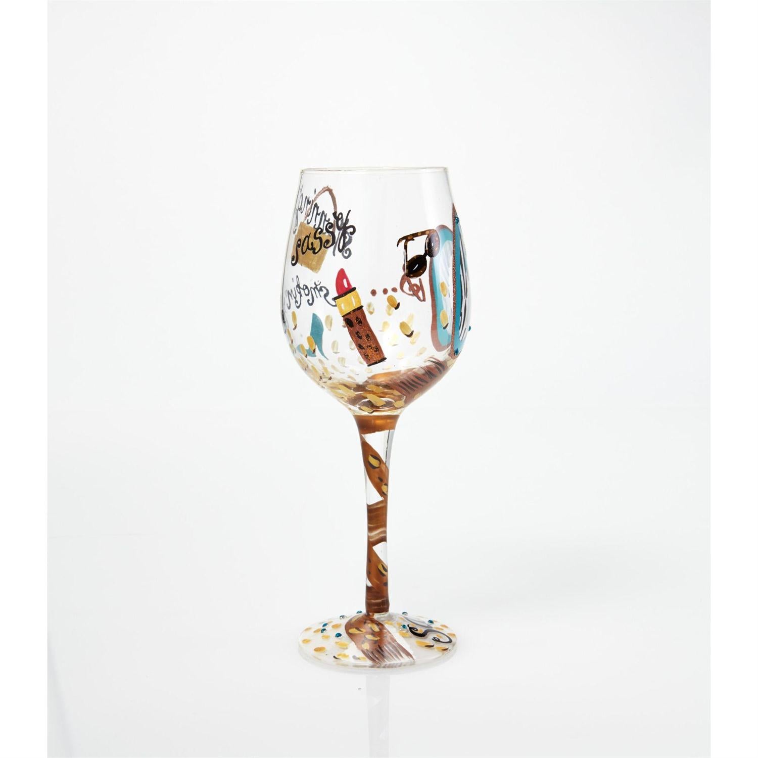 60 and Sassy Lolita Wine Glass