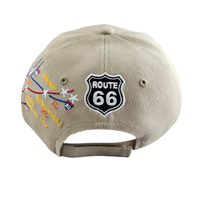 Route 66 Khaki Map and Shadow Shield Cap