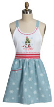 Christmas Gnomes Hostess Apron