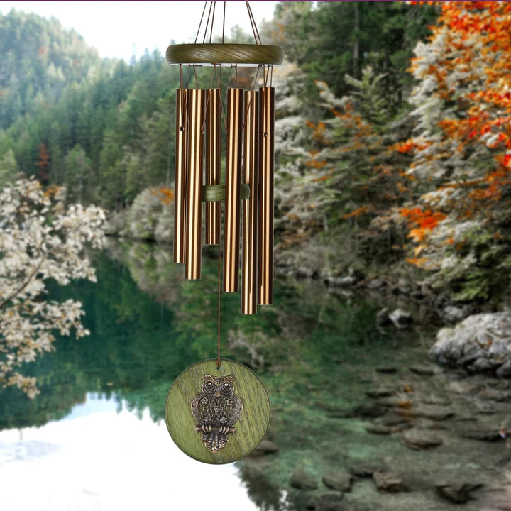 Habitats Green Owl Windchime