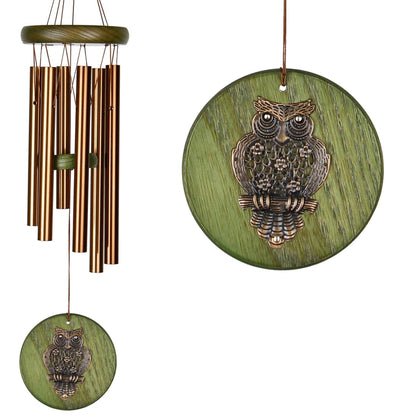 Habitats Green Owl Windchime