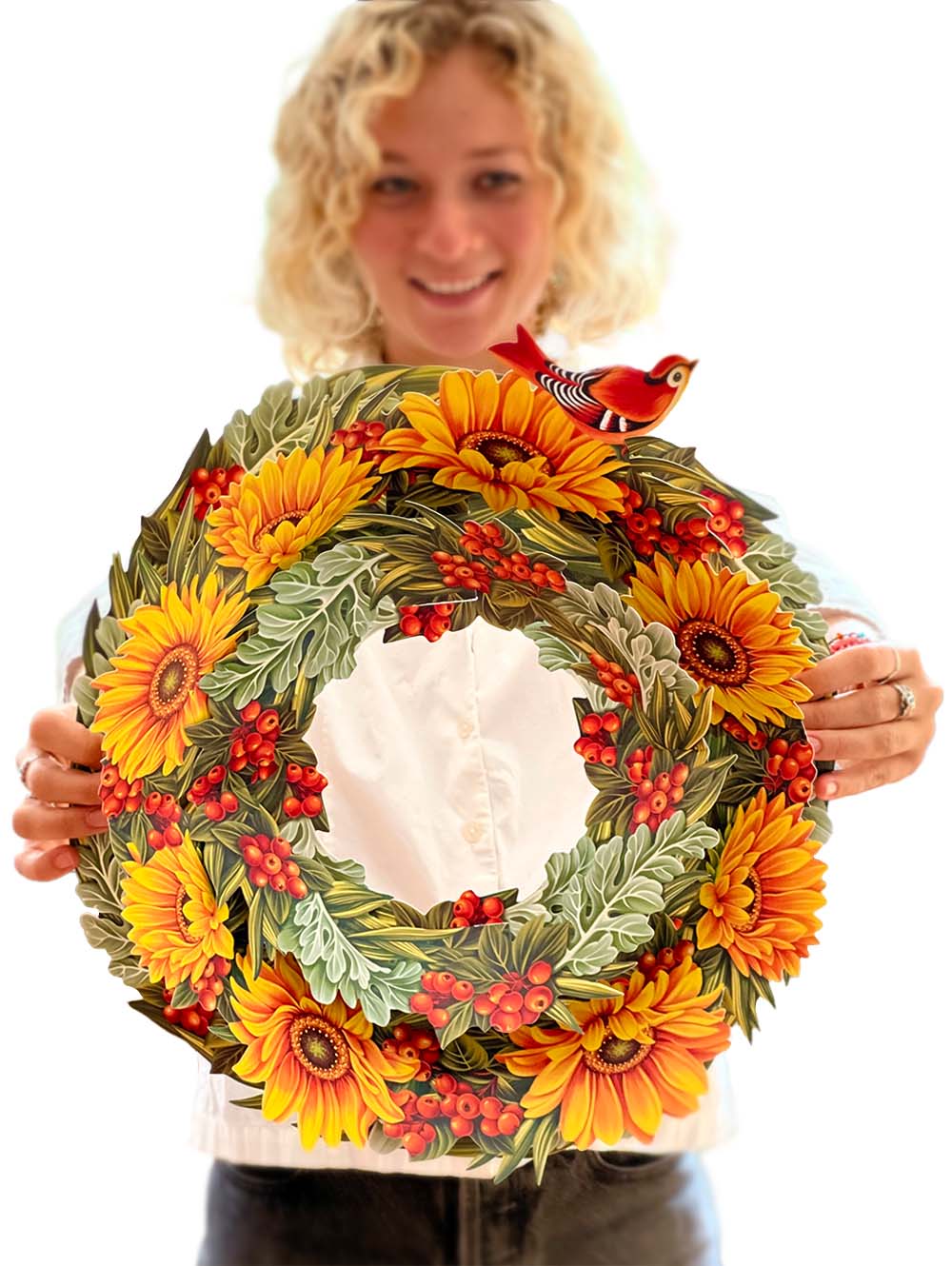 Harvest Wreath FreshCut Paper - Pop Up Flower Wreath
