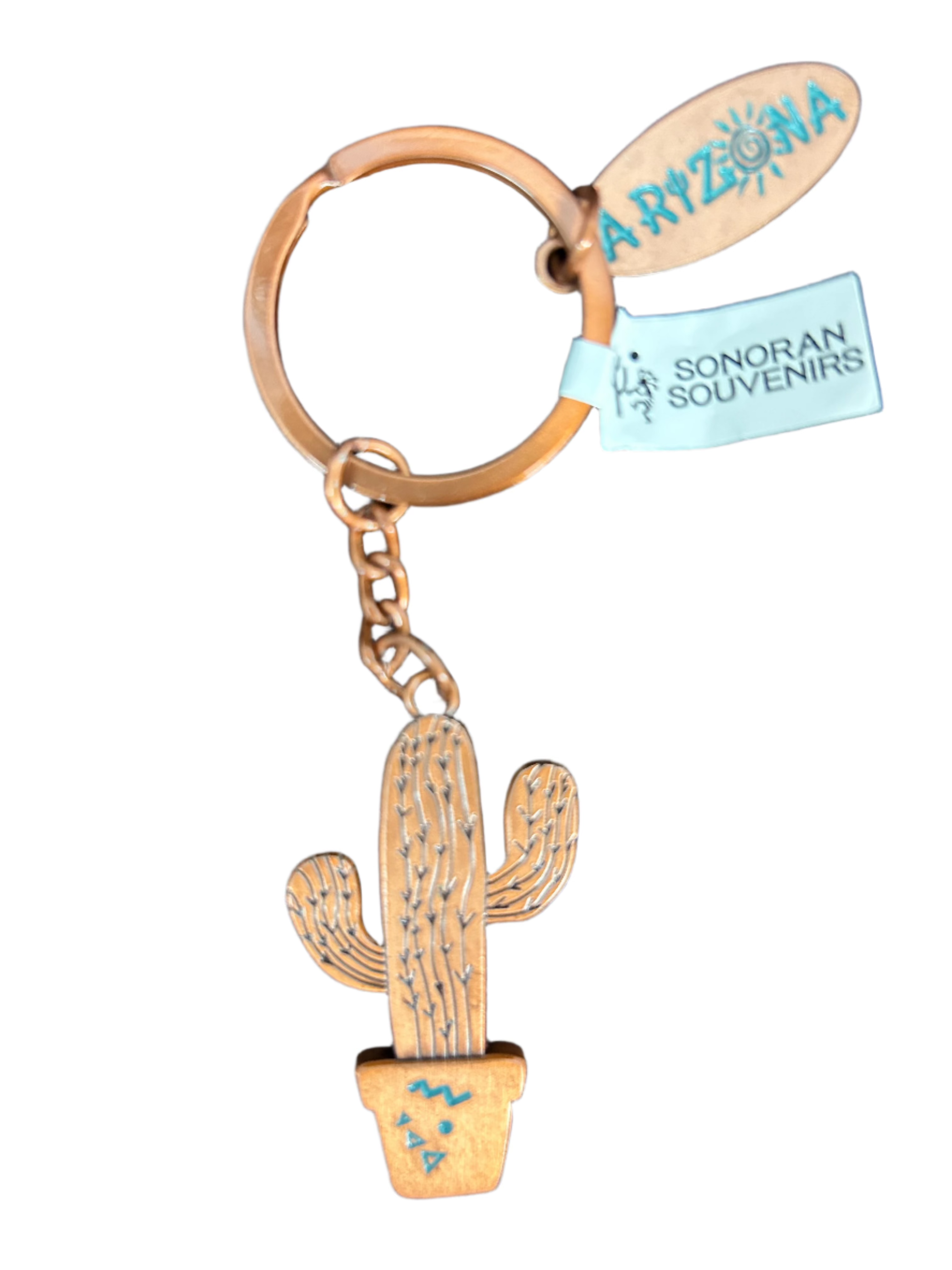 Cactus Keychain Bronze
