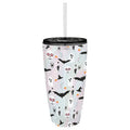 May Contain Spirits Ghosts and Bats Tumbler with Straw