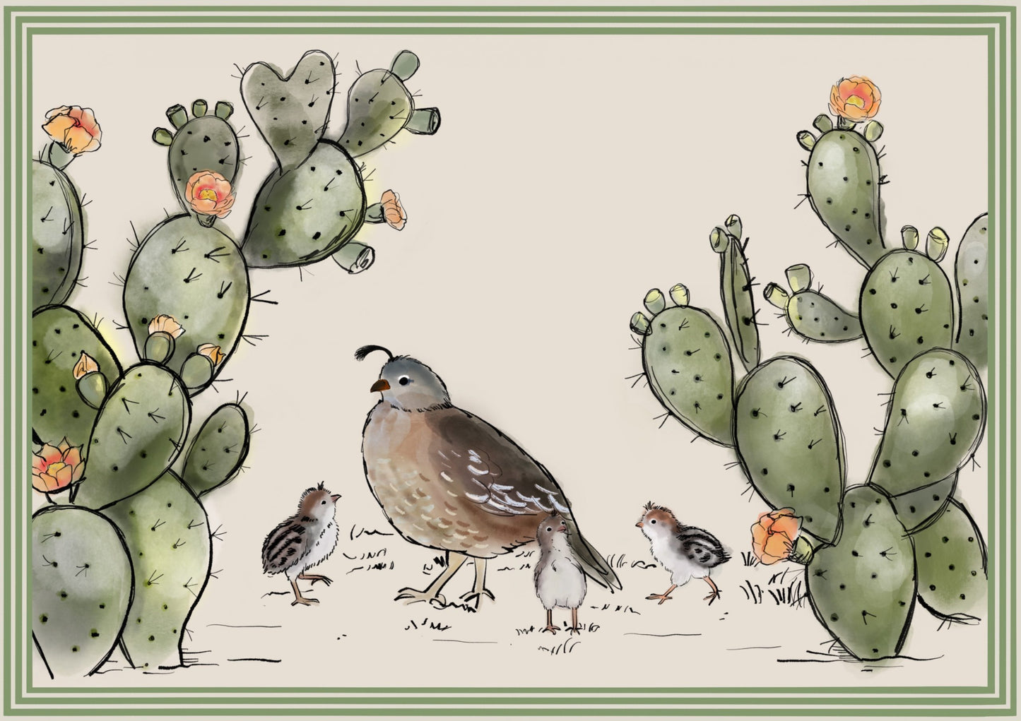 Quail Placemat