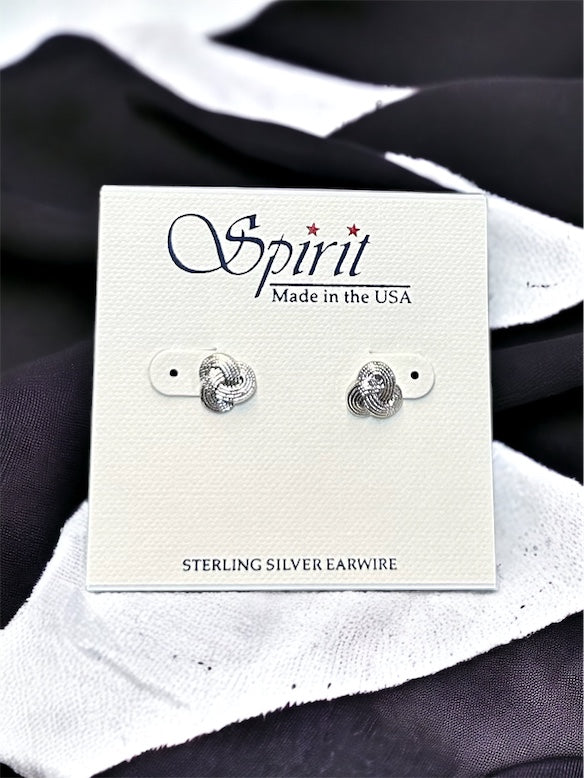 Spirit by Silver Forest Love Knot Post Earrings