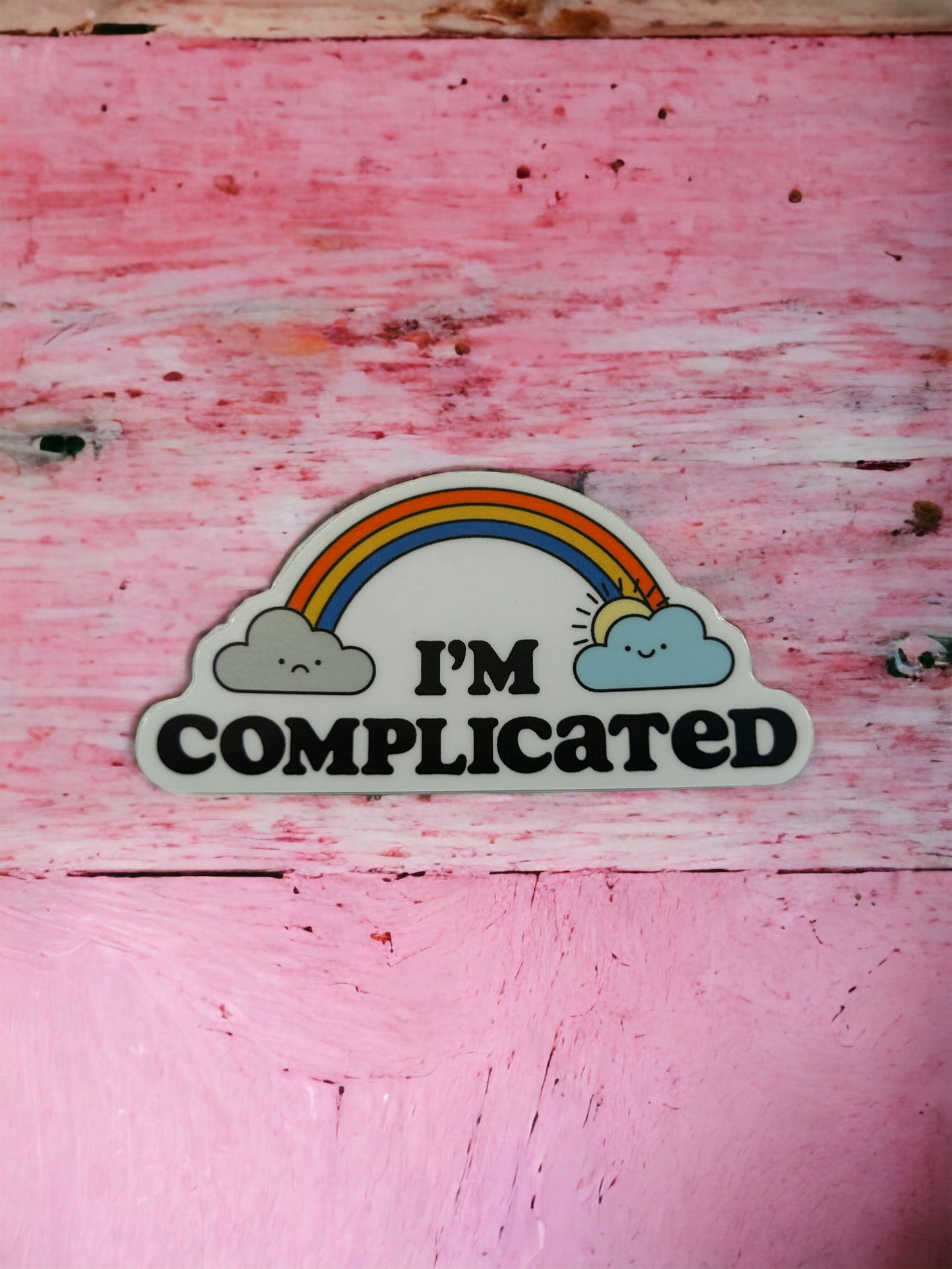 I'm Complicated Rainbow Sticker